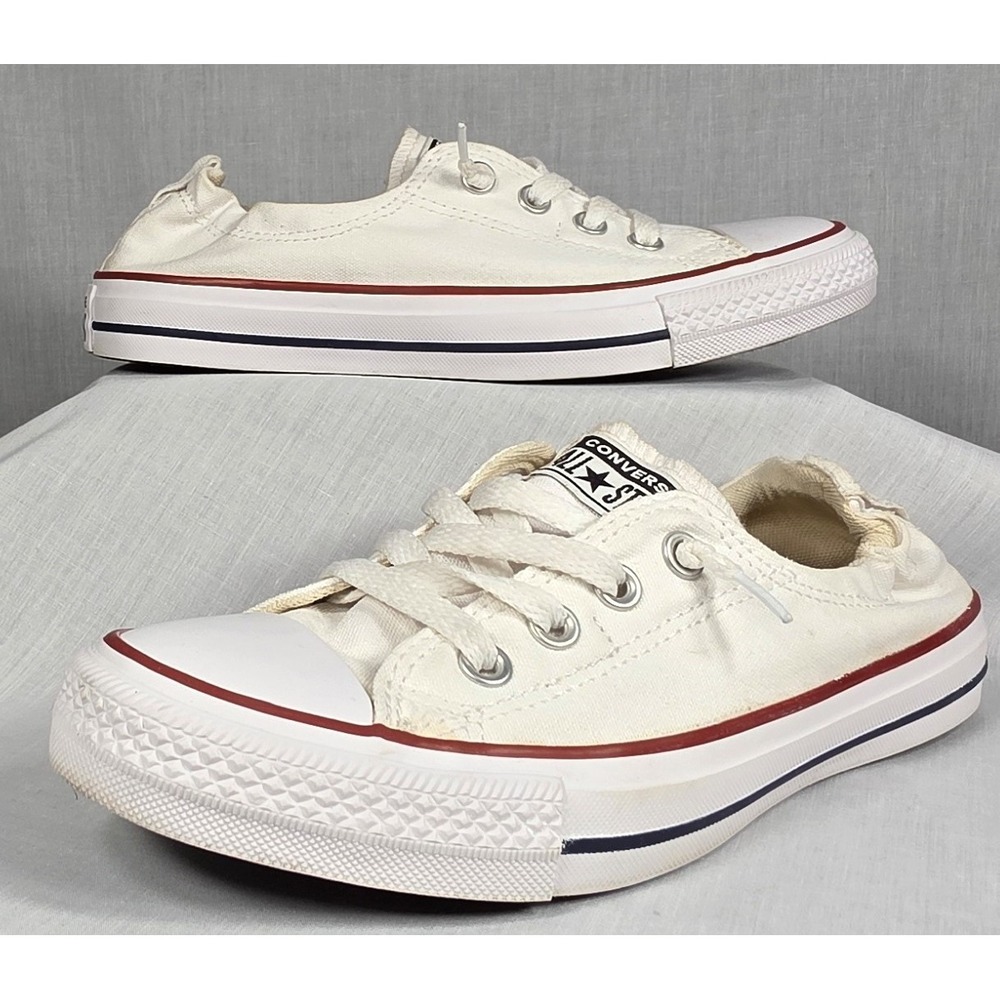 Converse Chuck Taylor All Star Shoreline White Slip-On Sneakers Women's 8 - Picture 5 of 11